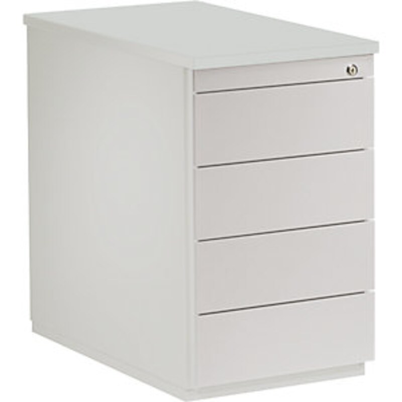 Bild von Schubladencontainer, HxT 720x800 mm, 4 Schubladen, lichtgrau