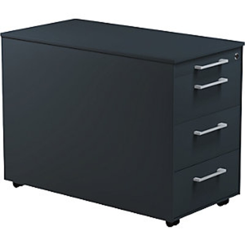 Bild von Schubladencontainer auf Rollen, 570x800mm, 3 Schubl., anthrazitgrau