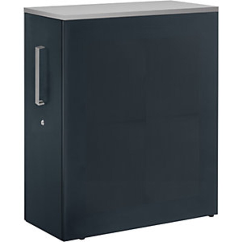 Bild von Hochauszugschrank, Thekenelement links stehend, Höhe 1250 mm, anthrazitgrau