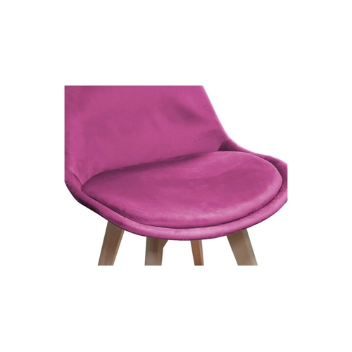 Bild von HTI-Living Esszimmerstuhl Samt 4er Set Atlanta Pink