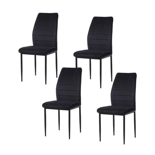 Bild von HTI-Living Esszimmerstuhl Stuhl Madison Velvet 4er-Set (Set, 4 St), Esszimmerstuhl Samt