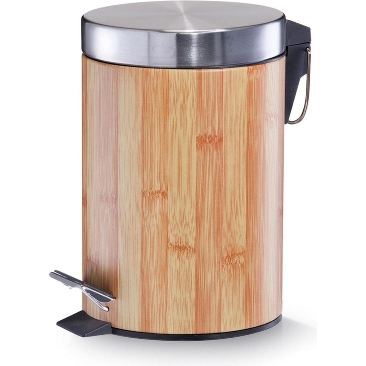 Bild von HTI-Living Kosmetikeimer Kosmetikeimer Naturdekor, Mülleimer Badeimer Badmülleimer