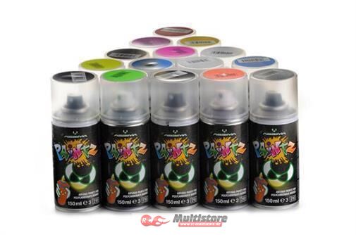 Bild von ABSiMA Lexan Farbe / Polycarbonat Spray PAINTZ FLUO ORANGE" 150ml / 3500044"