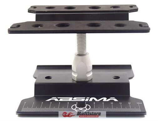 Bild von Absima 3000049 3000049-Absima Aluminium Montageständer schwarz, Mehrfarbig, 140x 133x 65 mm