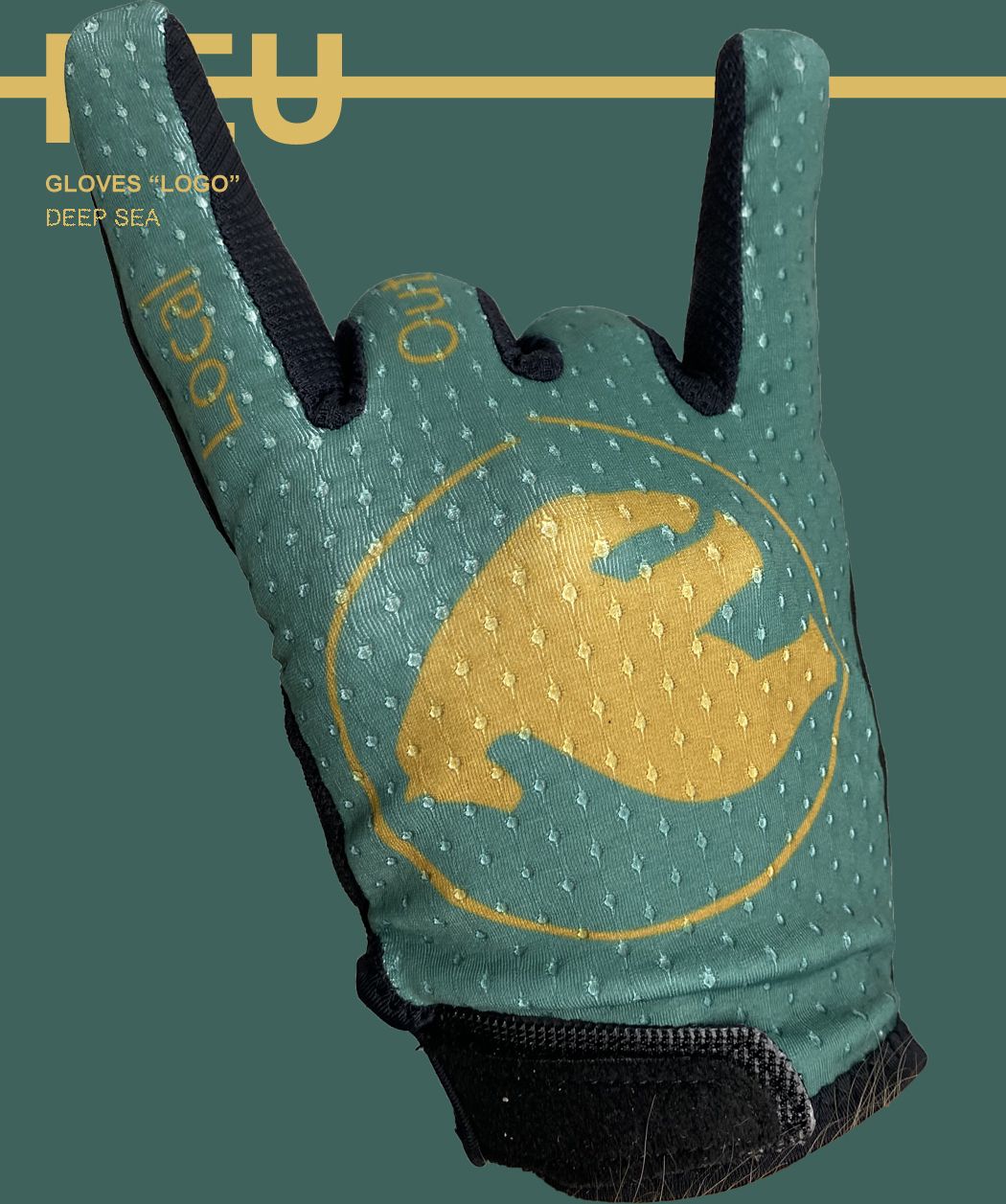 Bild von Local Outerwear Handschuh Logo - Deep Sea | S