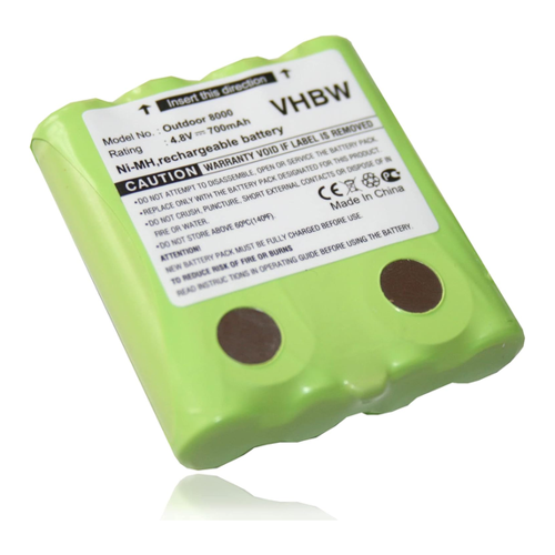 Bild von vhbw NI-MH Akku 700mAh (4.8V) für DeTeWe Outdoor PMR 8000