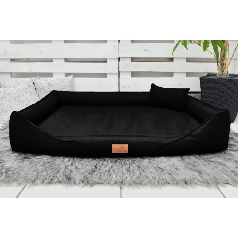 Bild von Tierlando ® HEKTOR ULTRA-STRONG - Orthopädisches Hundebett schwarz 1,1 m, 22 cm, 85 cm