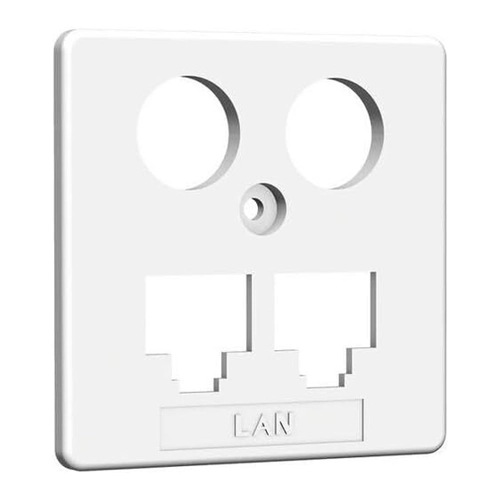 Bild von Homeway Zentralplatte TV + LAN/LAN 50x50mm – Ein praktisches Zubehör für Ihr Zuhause