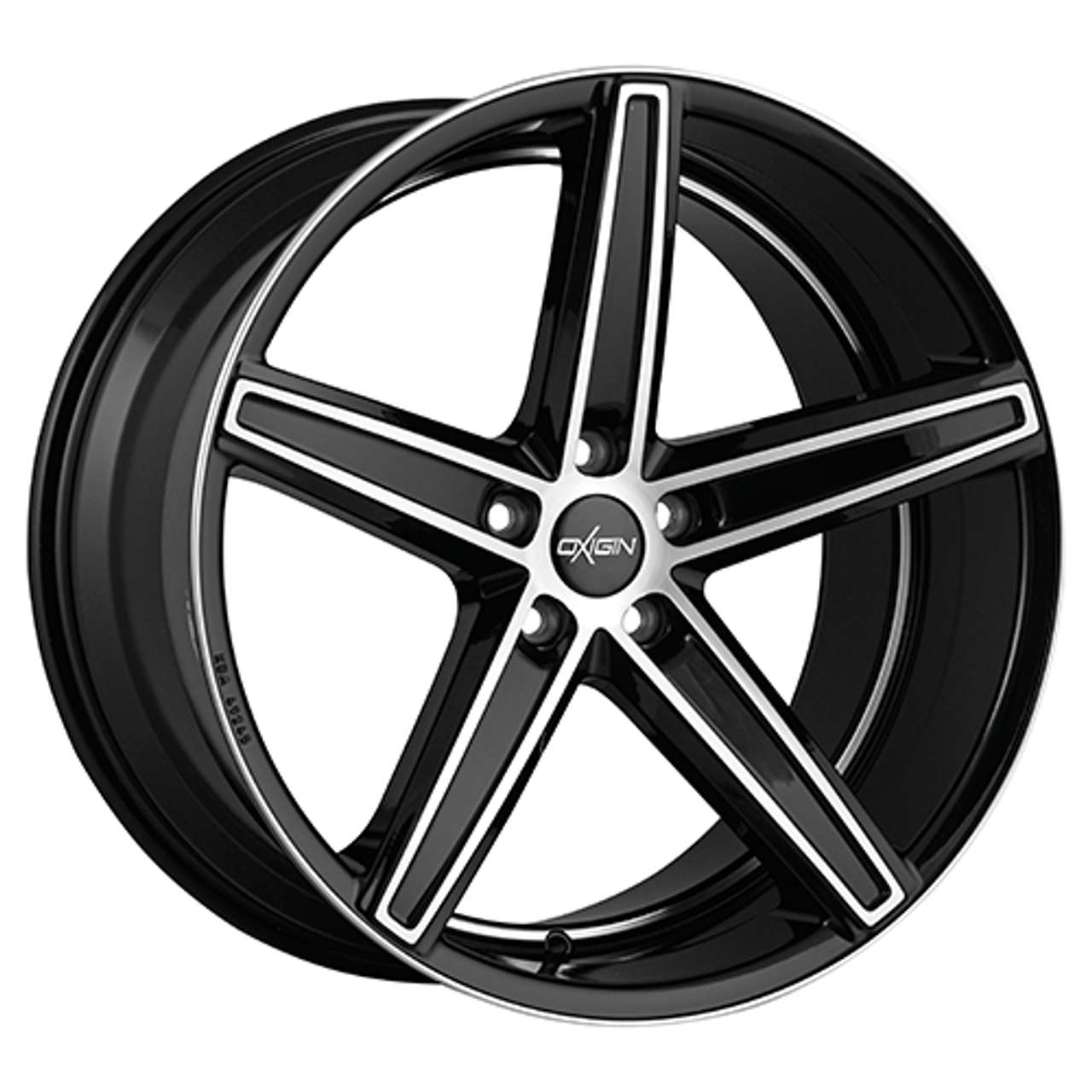 Bild von OXIGIN 18 Concave black full polish 8,5x19 ET35 5.00x114.30 Hub Bore 72.60 mm - Alu felgen