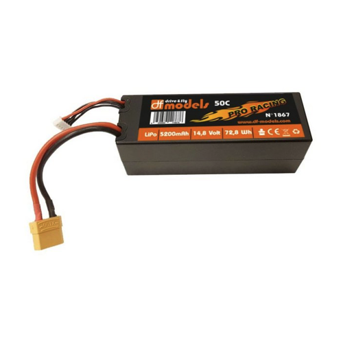 Bild von DF-Models RC-Quadrocopter Lipo Akku 4S 14,8V 5200mAh 50C XT90