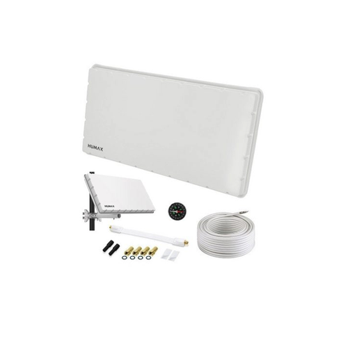 Bild von Humax Single Flat Sat Flachantenne H39D+ SET
