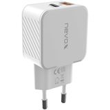 Bild von Nevox 2009 USB Ladegerät 30W 1x USB-A, 1x USB-C® Weiß Innenbereich Qualcomm Quick Charge 3.0, USB
