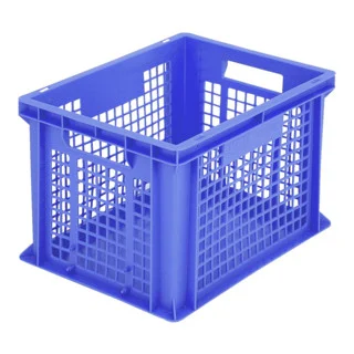 Bild von Udo Bär 1658742 Stapelbehälter Classic lebensmittelgeeignet (L x B x H) 400 x 300 x 265mm Blau 1St.