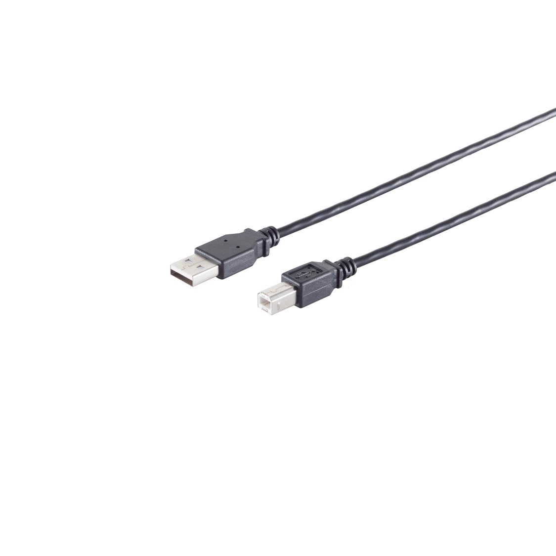 Bild von Kabelbude.eu USB-A Adapterkabel, USB-B, 2.0, schwarz USB-Kabel, (300 cm)