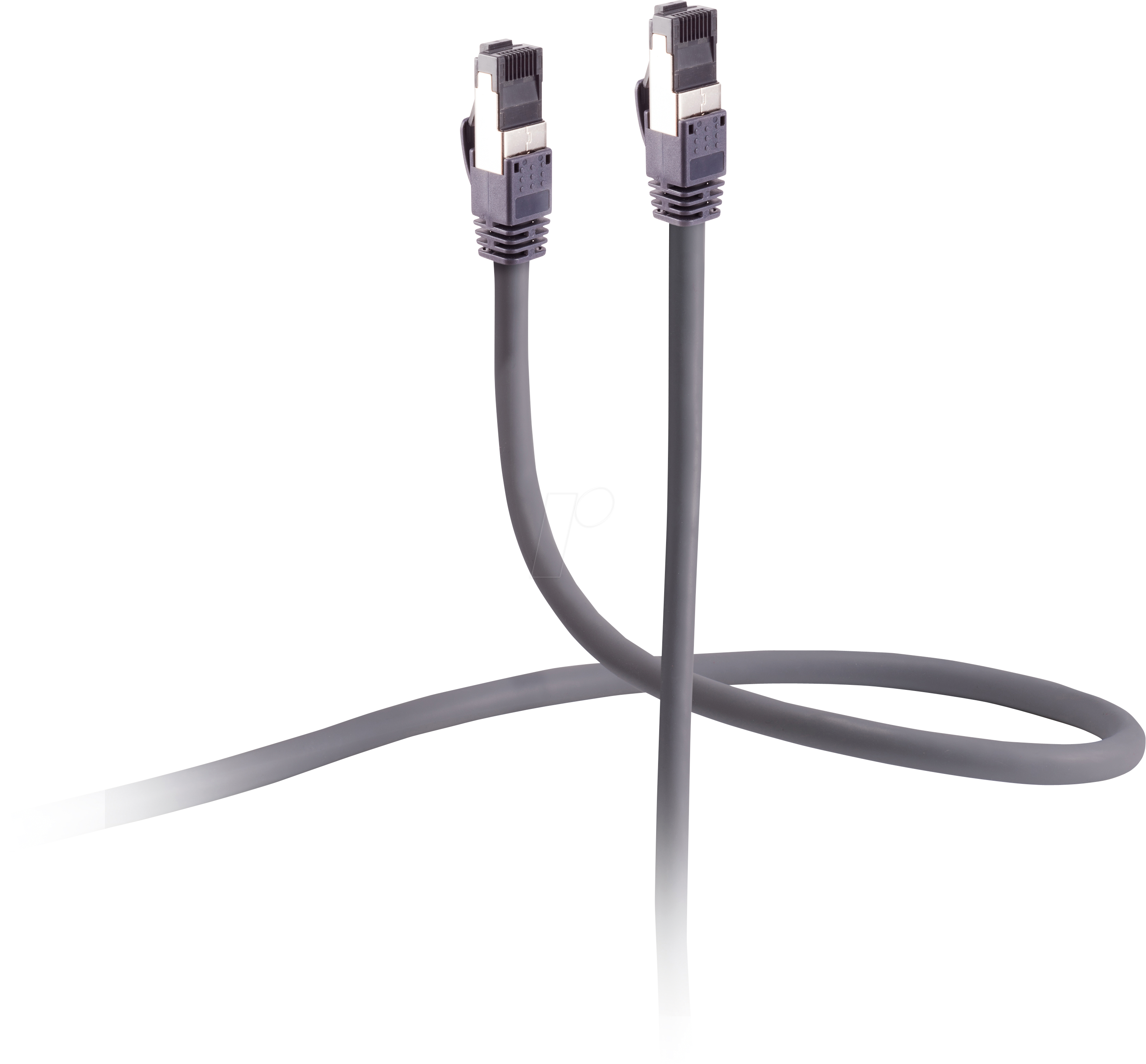 Bild von Shiverpeaks Flexline-Patchkabel cat. 6A Armored (Trittfest), U/FTP, hochflexibel, grau, 2m (U/FTP, CAT6a, 2 m), Netzwerkkabel