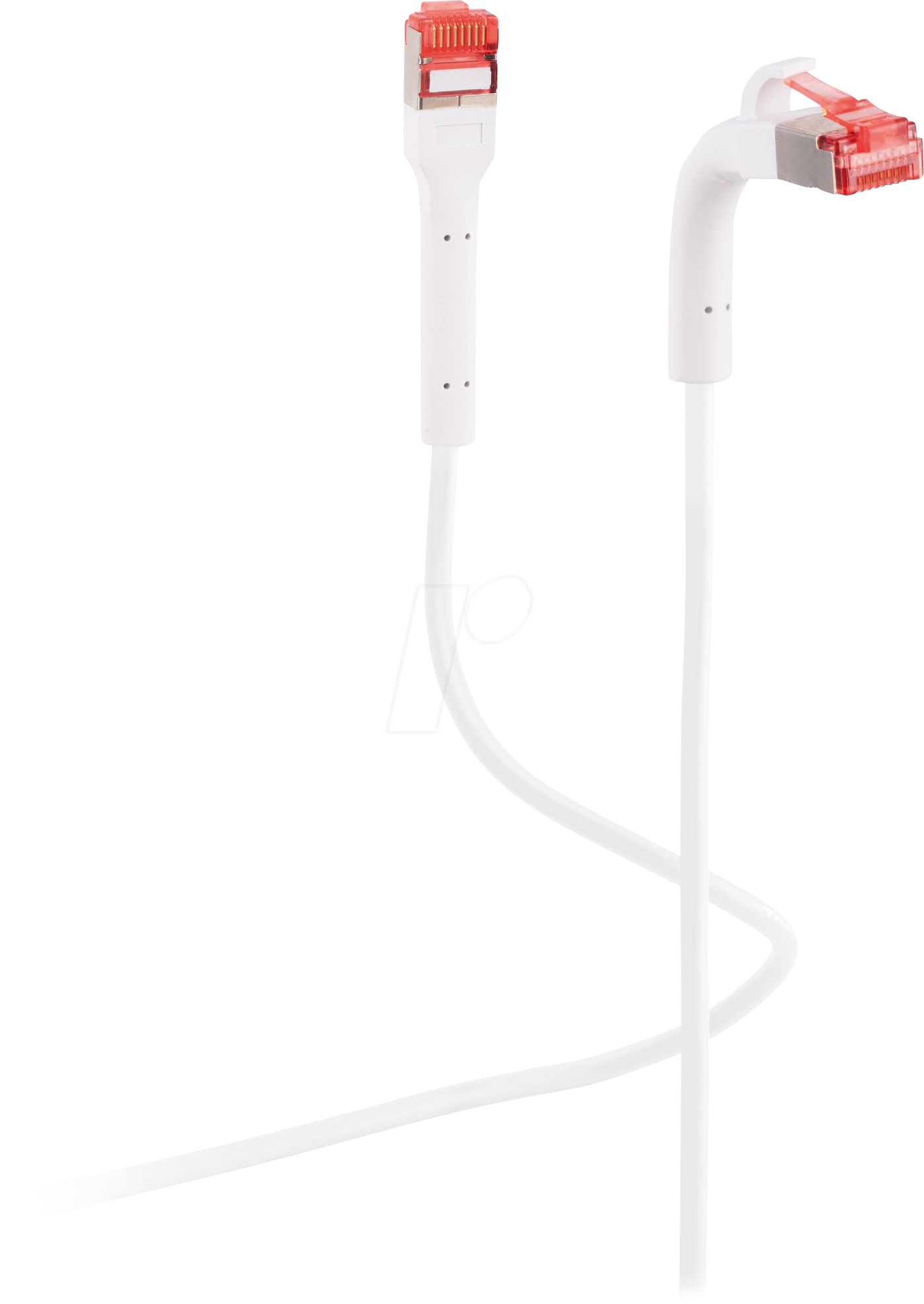 Bild von S-Conn Flexline Patchkabel U/FTP Cat. 6A mit biegbaren Stecker weiss 3,0m (U/FTP, CAT6a, 3 m), Netzwerkkabel