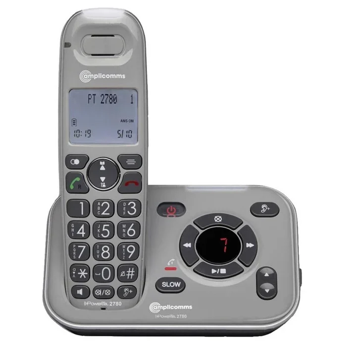 Bild von Audioline Amplicomms PowerTel 2780 - Schnurlostelefon - Anrufbeantworter mit Rufnummernanzeige - DECTGAP (908324)