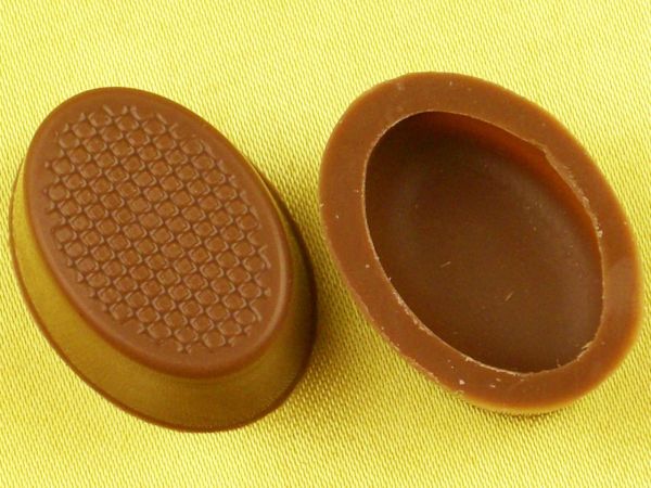 Bild von 1 Folie Oval-Schalen Vollmilch
