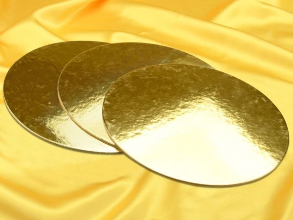 Bild von Golden Plate 30cm gold glänzend 3 Stück