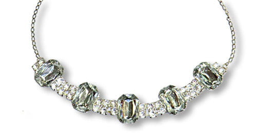 Bild von Modeschmuck Collier mit Strass