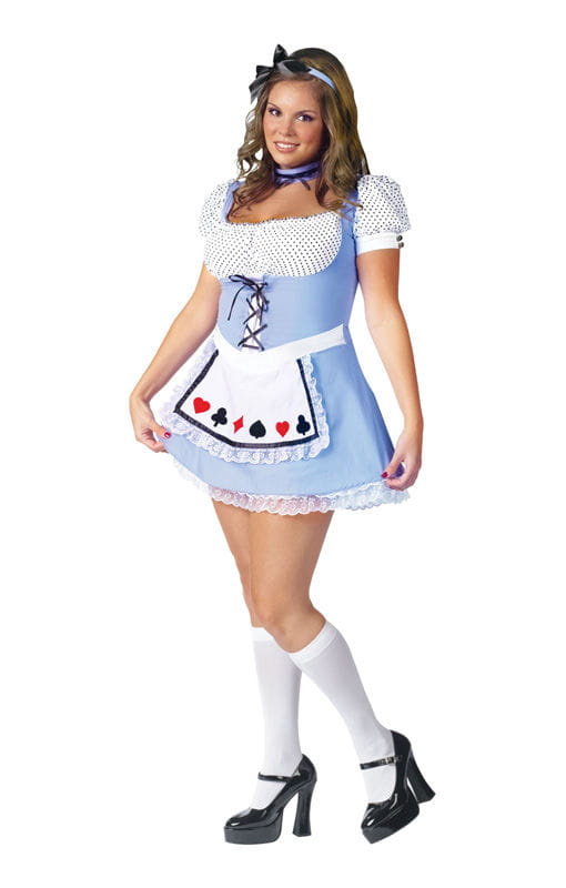 Bild von Alice Kostüm Übergröße  Reise als Alice verkleidet durch das