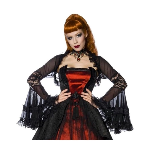 Bild von Bolerojacke Gothic Bolero Spitzenbolero in schwarz - Modellnummer 13630-002-007