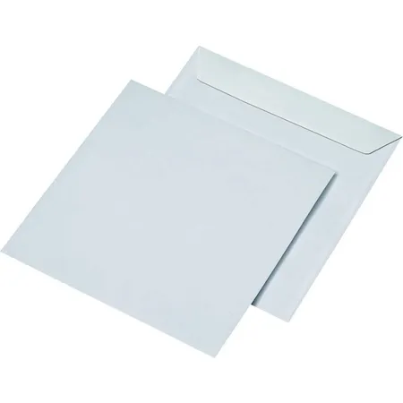 Bild von mayer-network GmbH Briefumschlag 75 Briefumschläge quadratisch weiß 100g/m² haftklebend 220 x 220