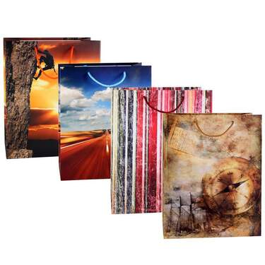 Bild von TSI Schreibwaren Aufbewahrungsbox 12 Geschenktaschen / Geschenkbeutel / Geschenktüten / Maße: 327x264x1