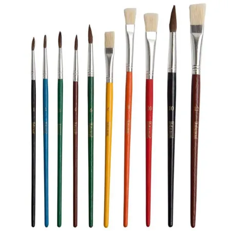 Bild von Idena Schulmalpinsel 10er Set
