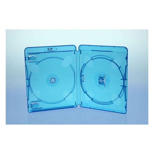 Bild von Sauerwald Amaray BluRay Hüllen 2fach - 15 mm - Blau