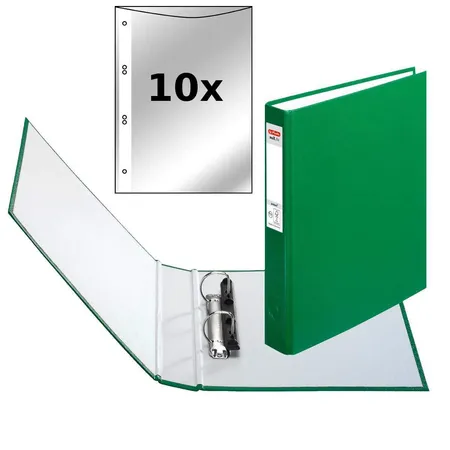 Bild von Herlitz Aktenordner Herlitz Ringbuch / DIN A5 mit 2-Ringe / incl. 10 Prospekthüllen / Farb