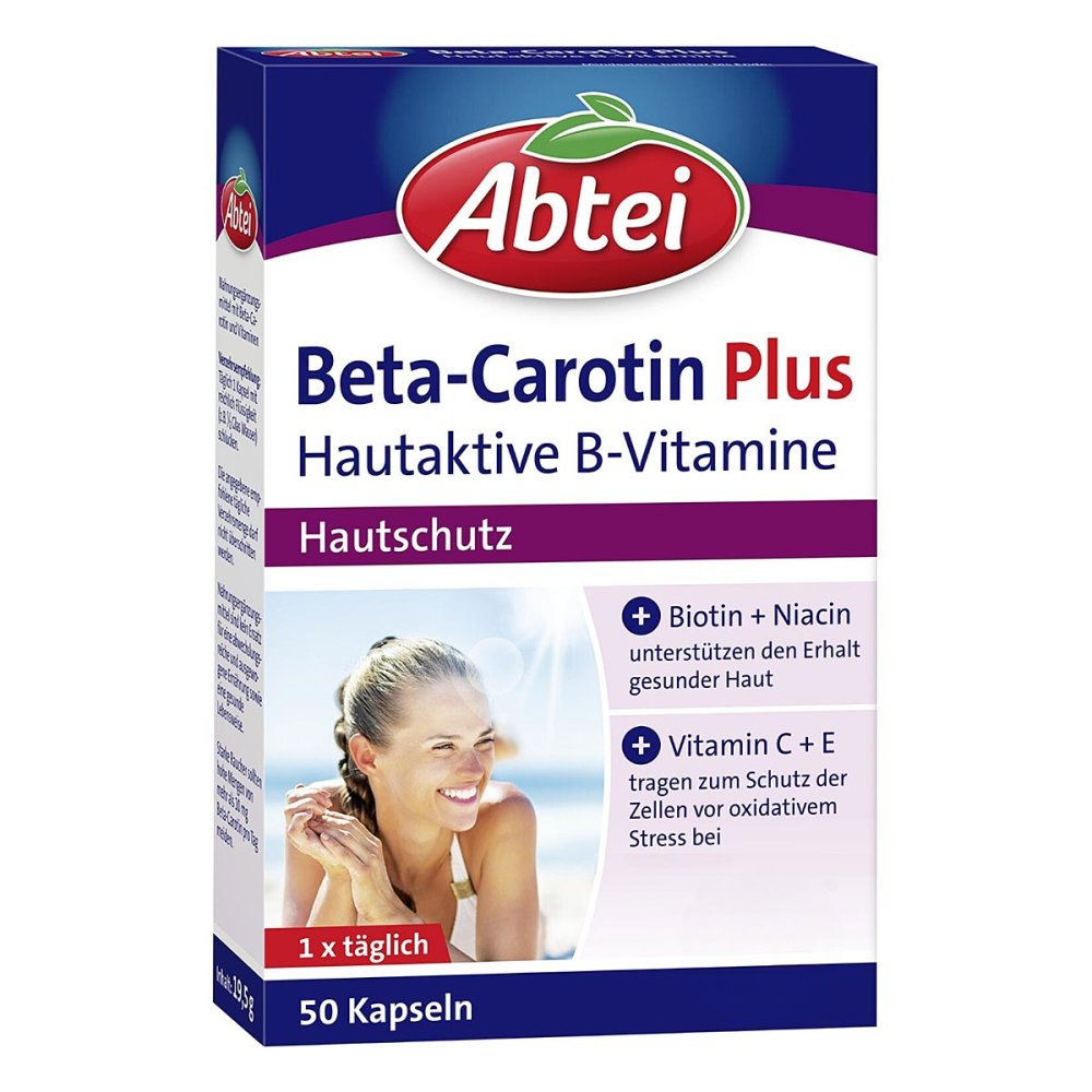 Bild von Abtei Beta - Carotin Plus 50 Kapseln - Nahrungsergänzungsmittel