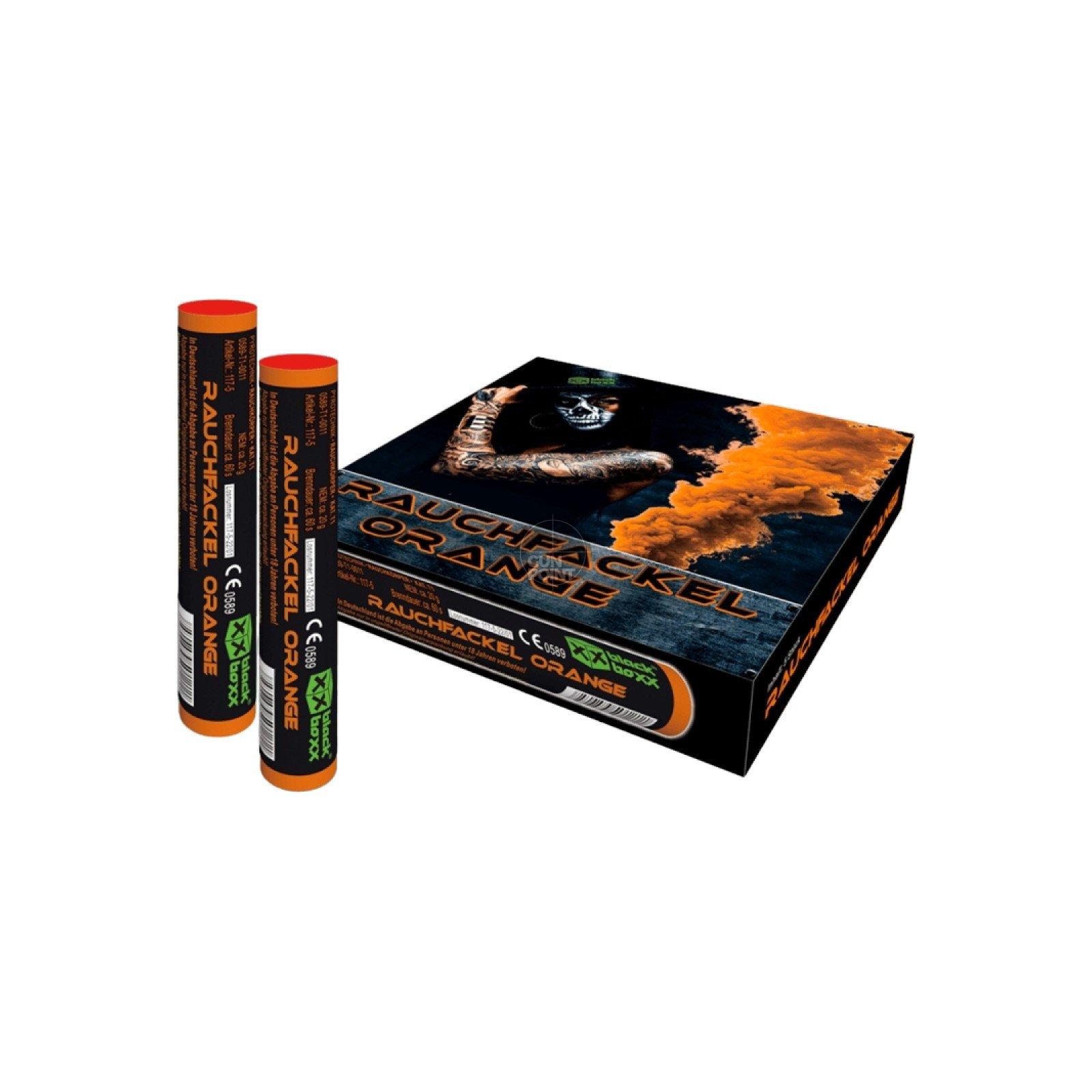 Bild von Blackboxx Rauchfackel 5er Pack 60 Sek. - Orange