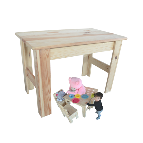Bild von Kindertisch Holztisch Spieltisch Maltisch Kiefer Massiv Tisch aus Holz