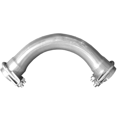 Bild von 90° Rohr Rohrbogen Winkelrohr Ø45mm Auspuff Adapter inkl. 2 Schellen
