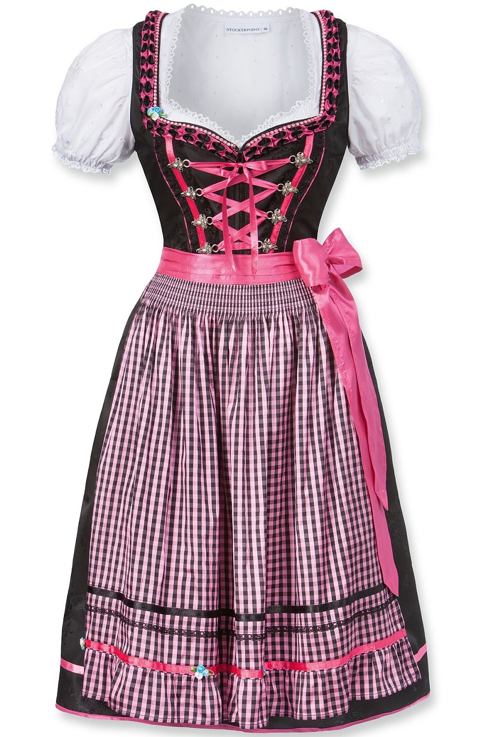 Bild von Midi Dirndl Geo pink
