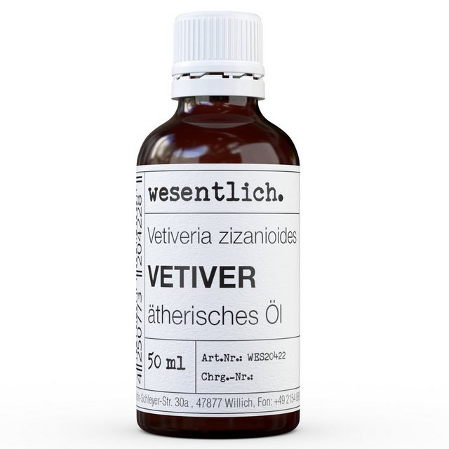 Bild von wesentlich. Duftlampe Vetiver 50ml - ätherisches Öl