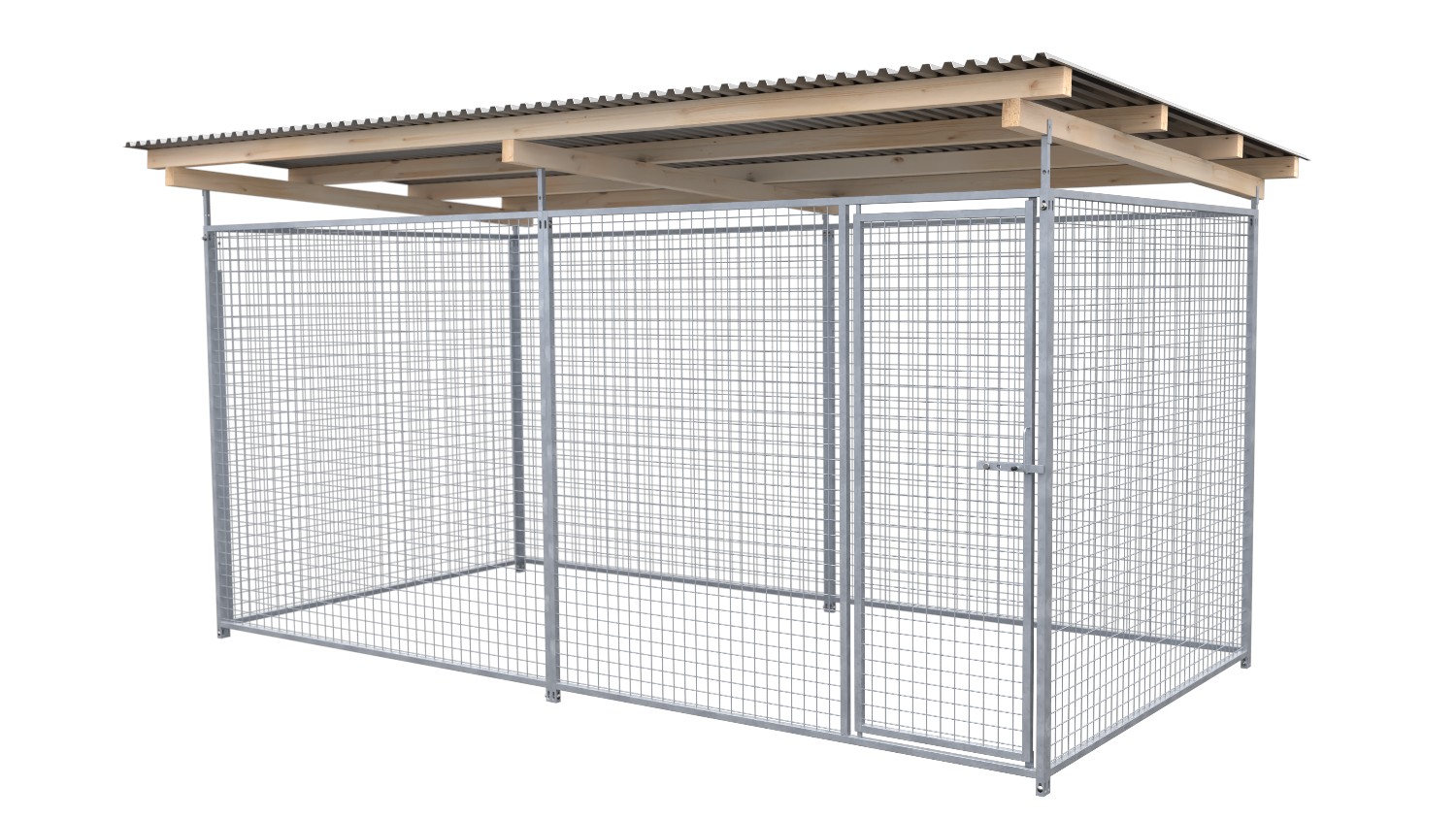 Bild von SAUERLAND Hundezwinger 2 x 4 m | rundum offen | Metall | Gitter