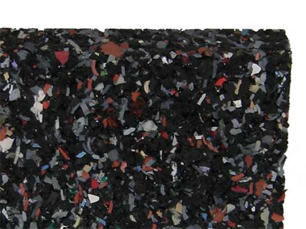 Bild von Gummimatten 10 mm stark, 80x120 cm massiv, rutschfest atmungsaktiv isolierend el...