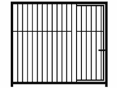 Bild von Home-Rohrstabelement 1,8 x 1,5 m mit Tür, 8 cm
