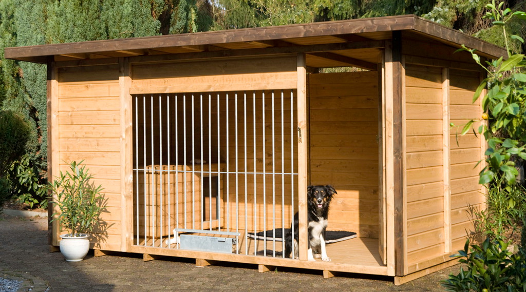 Bild von Winterberg-Luxus Holzzwinger mit Pultdach 2 x 4 m  | schwedenrot | Rohrstab Abst...