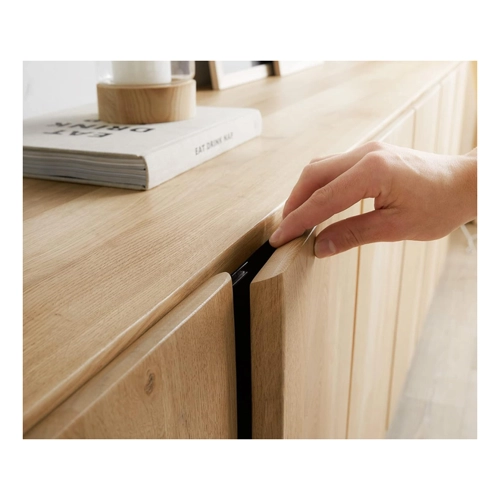 Bild von Lowboard Live-Edge 220 cm Akazie Natur massiv 6 Türen