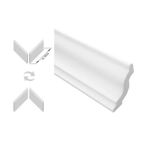Bild von Stuckleisten inkl. Ecken XPS stabil Marbet 40x45 E-5-NK