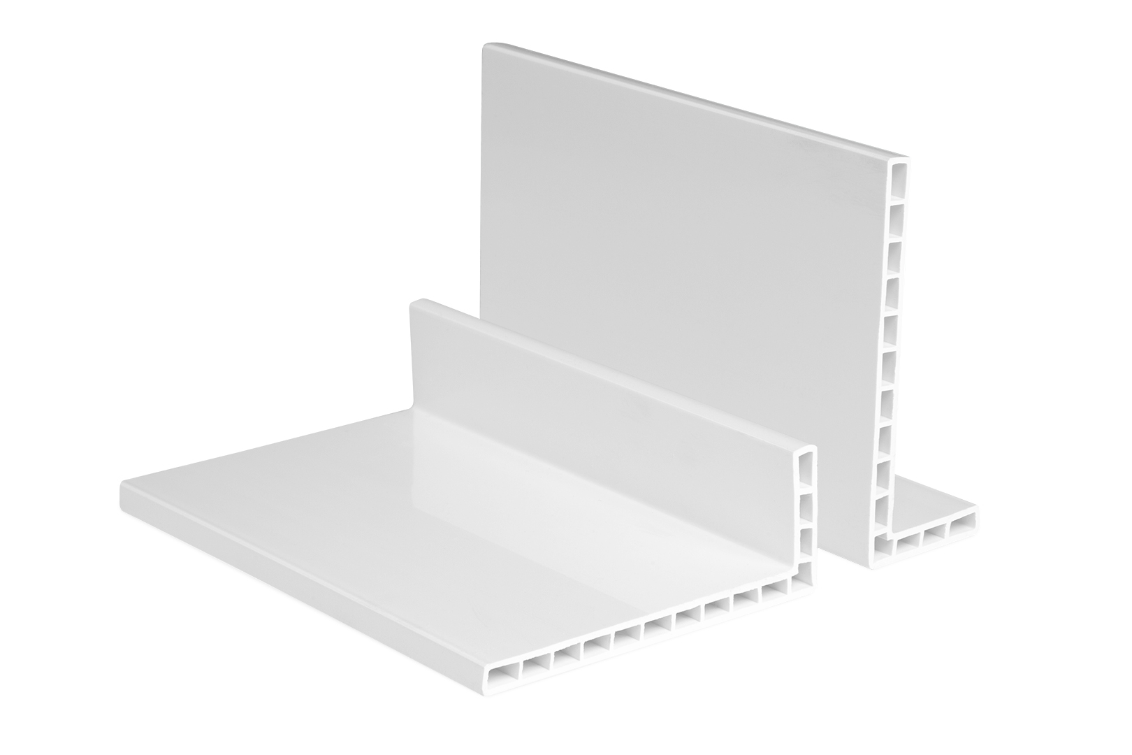 Bild von Winkelleisten PVC weiÃ 2m - Hohlkammerprofile, KantenhÃ¶he 6-7mm - HJ