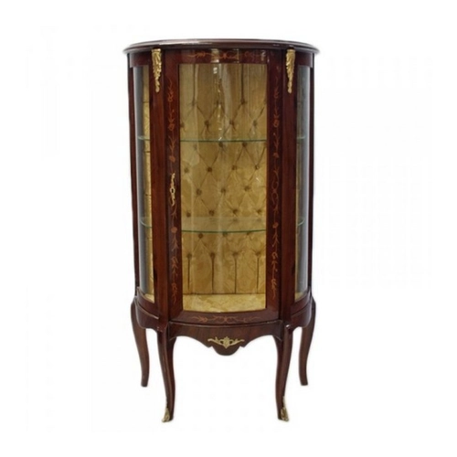 Bild von Casa Padrino Barock Vitrine Model Mahagonibraun - Ein Elegantes Möbelstück für Ihr Zuhause