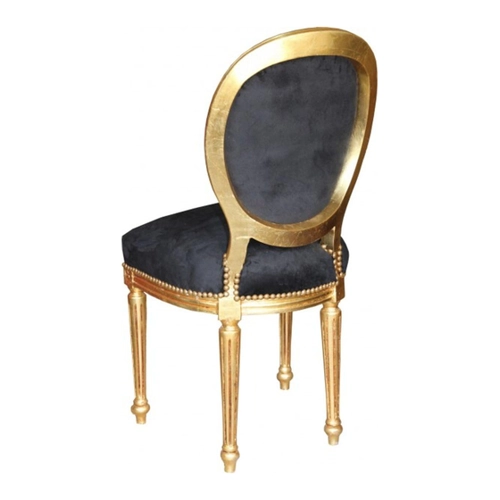 Bild von Casa Padrino Barock Esszimmer Stuhl Schwarz/Gold - Eleganz für Ihr Zuhause
