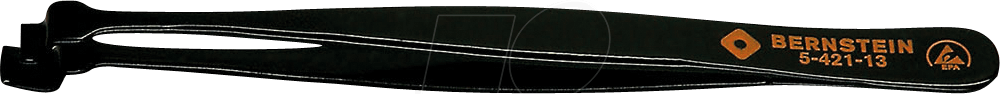 Bild von BERNSTEIN TOOLS FOR ELECTRONICS Präzisionspinzette ESD Wafer Pinzette 130mm Form 3 DW ohne Zähne, ableitfähig, ESD Produkt