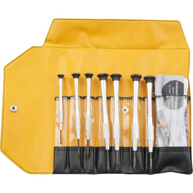 Bild von Bernstein 4-360-E05 Uhrmacher-Schraubendreher-Satz 7-tlg. Schlitz 1,5/2,0/2,5/3,0/3,5 mm und PH0 / PH1