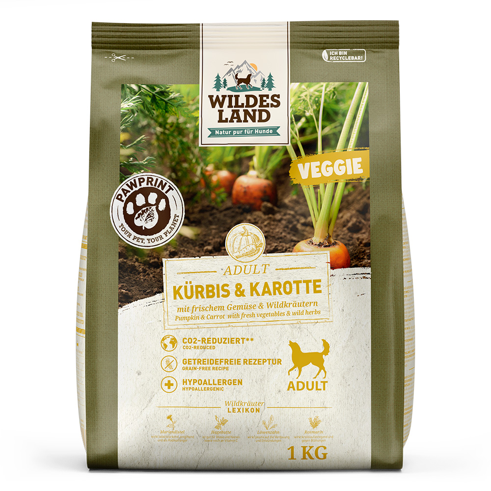 Bild von Wildes Land | Kürbis & Karotte | PawPrint Veggie Adult | 1 kg