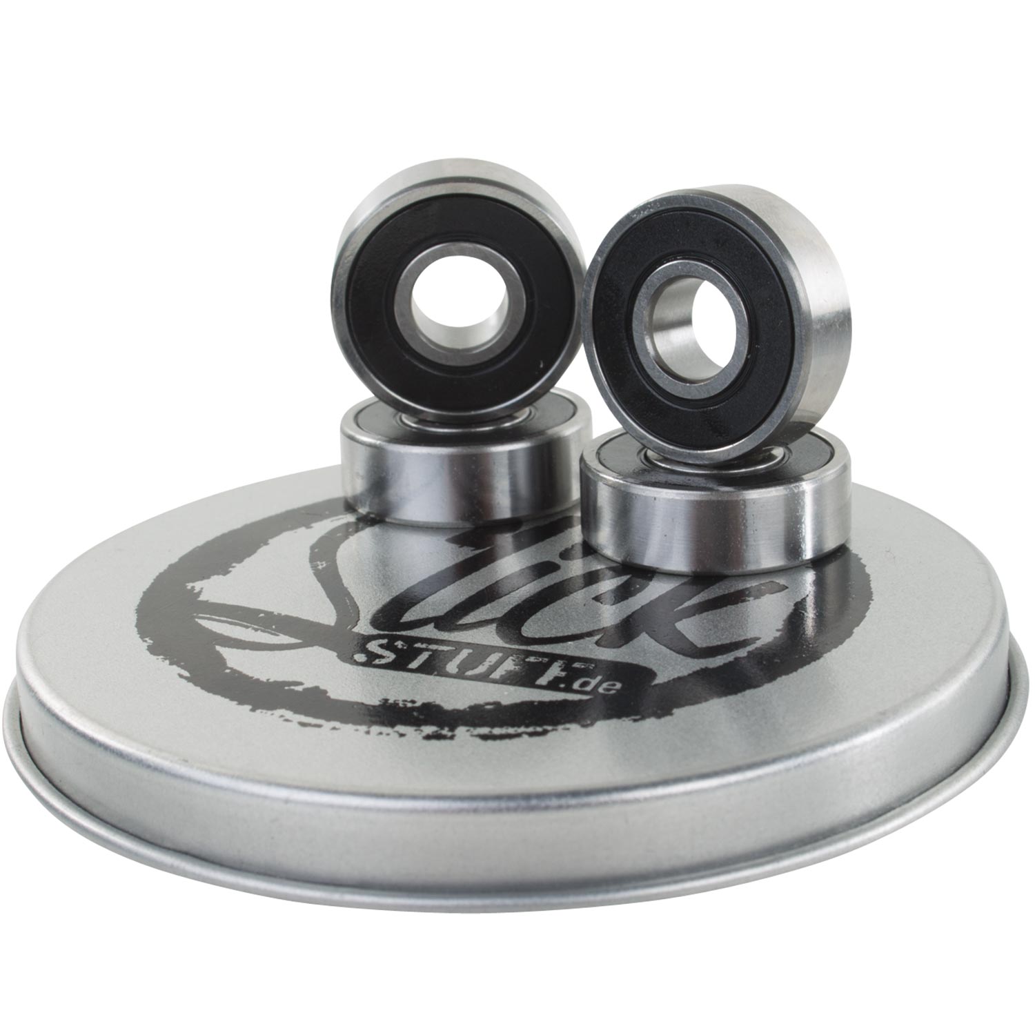 Bild von SlickStuff Kugellager Stunt Scooter Radlager 4 Stück ABEC9 Rillenkugellager für 8 mm Achse Kickscooter mit Spacer